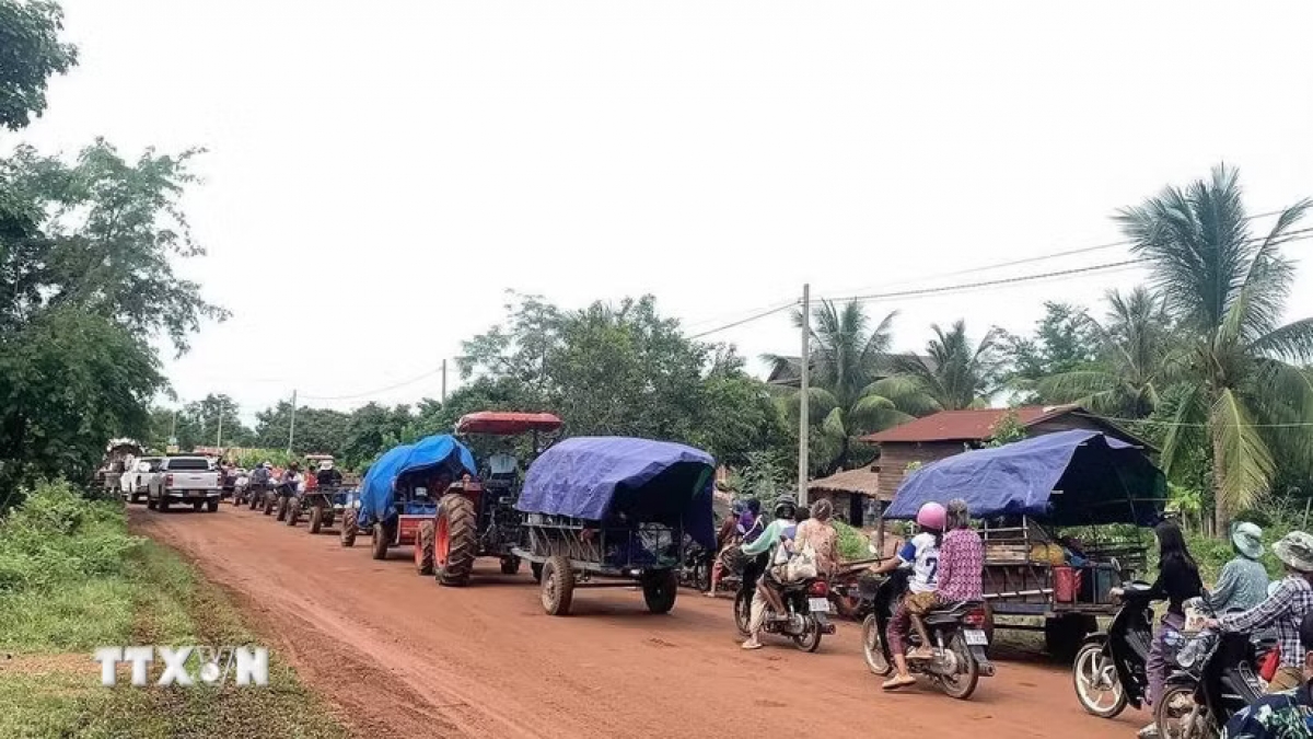 តំបន់ព្រំដែន​រវាងថៃនិងកម្ពុជា។​ រូបថត៖ VNA