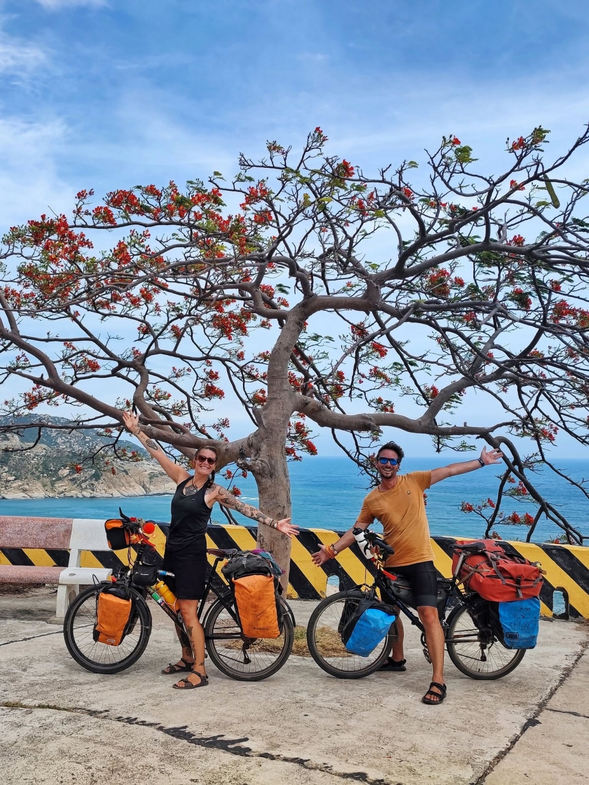 Maxime et Marie à Khanh Hoa, au centre du Vietnam. Photo: Maxime Robert