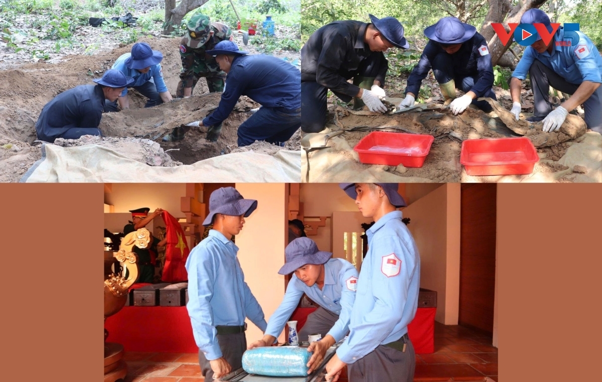 ຢູ່ທົ່ວຜືນປ່າ, ເປີ້ນພູ, ສະໜາມຮົບເກົ່າທັງຢູ່ພາຍໃນປະເທດ ແລະ ປະເທດລາວ, ກຳປູເຈຍ, “ບັ້ນ 500 ວັນ ແລະ ຄືນ ຍູ້ແຮງການປະຕິບັດວຽກງານຊອກຫາ, ທ້ອນໂຮມ ແລະ ຢັ້ງຢືນຊື່ແລະນາມສະກຸນນັກຮົບເສຍສະຫຼະຊີວິດເພື່ອຊາດ” ພວມສືບຕໍ່ສູ້ຊົນຢ່າງຕໍ່ເນື່ອງເພື່ອພາບັນດານັກວິລະຊົນເສຍສະຫຼະຊີວິດເພື່ອຊາດກັບເມືອປະເທດ, ກັບເມືອຫາຄອບຄົວ ພ້ອມກັບຊື່ແລະ ນາມສະກຸນຂອງຕົນ.
