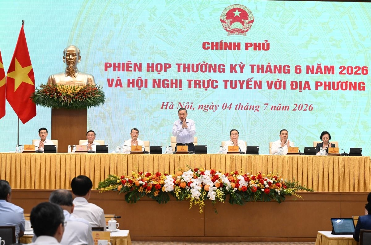 Tổng Bí thư, Chủ tịch nước Tô Lâm dự và chỉ đạo Hội nghị. Ảnh: Lại Hoa/VOV