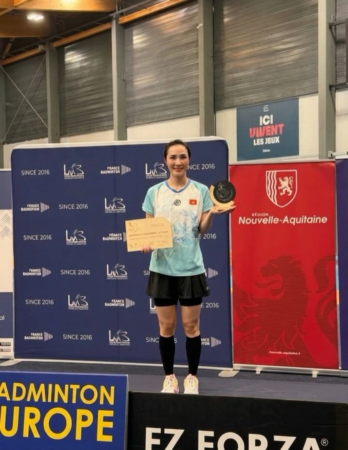 Vu Thi Trang gewinnt zum zweiten Mal ein Badminton-Turnier in Europa. (Foto: thethaovietnam.vn)