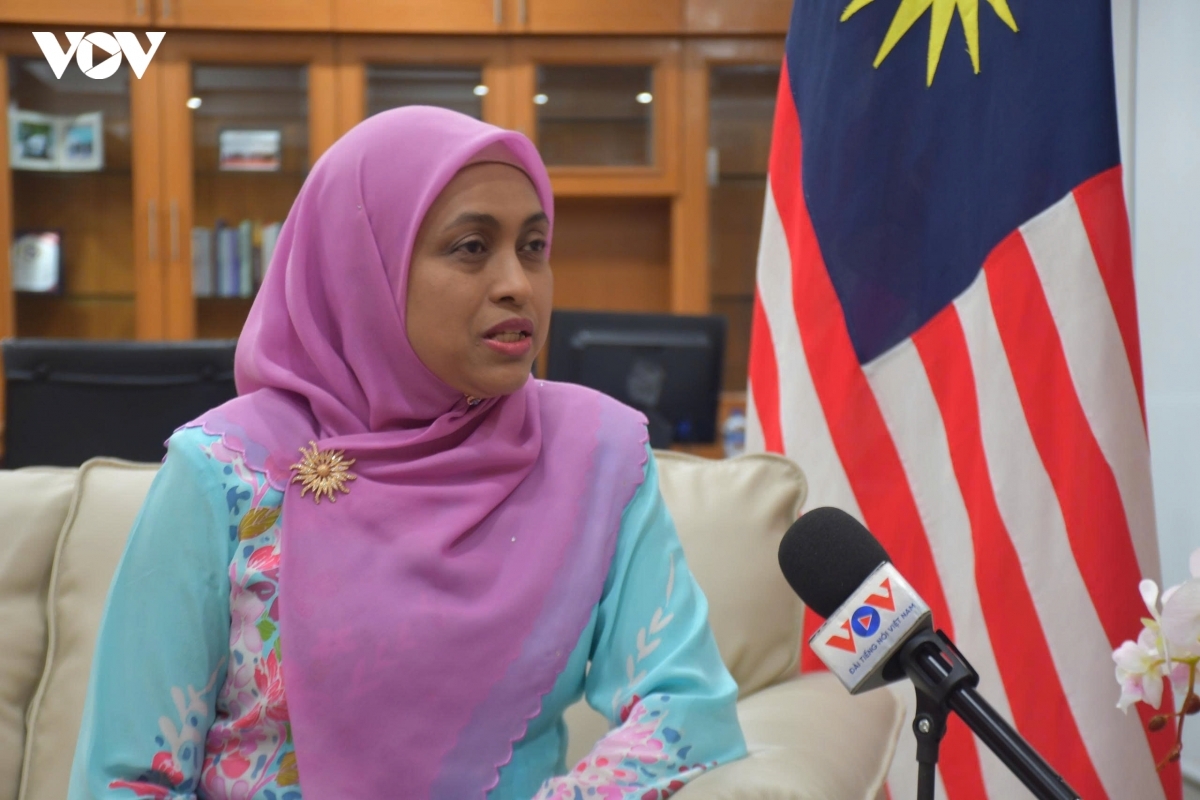 Duta Besar Malaysia untuk ASEAN, Sarah Al Bakri Devadason. Foto: VOV