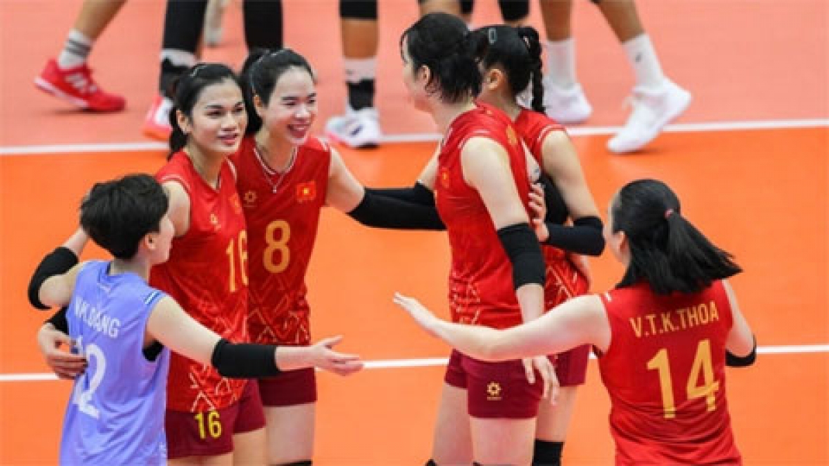 Die vietnamesische Frauen-Volleyballmannschaft trifft in der Gruppenphase der ASIAD 20 auf Südkorea. (Foto: bongdaplus.vn)
