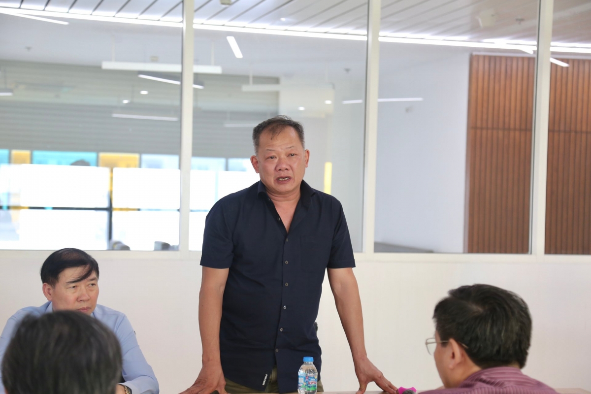 PGS.TS Dương Đức Hùng, Giám đốc Bệnh viện Hữu nghị Việt Đức phát biểu tại cuộc họp chuẩn bị vận hành cơ sở Ninh Bình. Ảnh: Thúy Ngà/VOV1