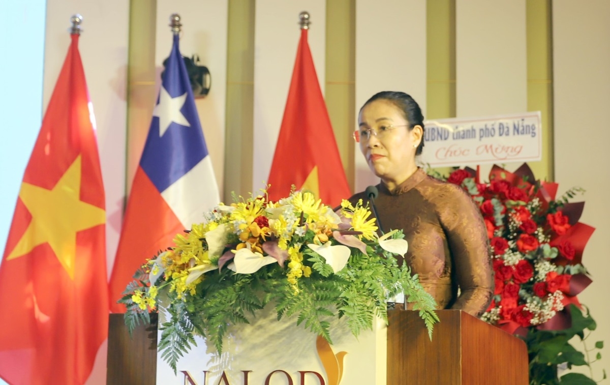 Nguyen Thi Anh Thi, Vice Chairwoman of the Da Nang People's Committee speaks at the event. (Photo: Dinh Thieu/VOV-Central Region)
