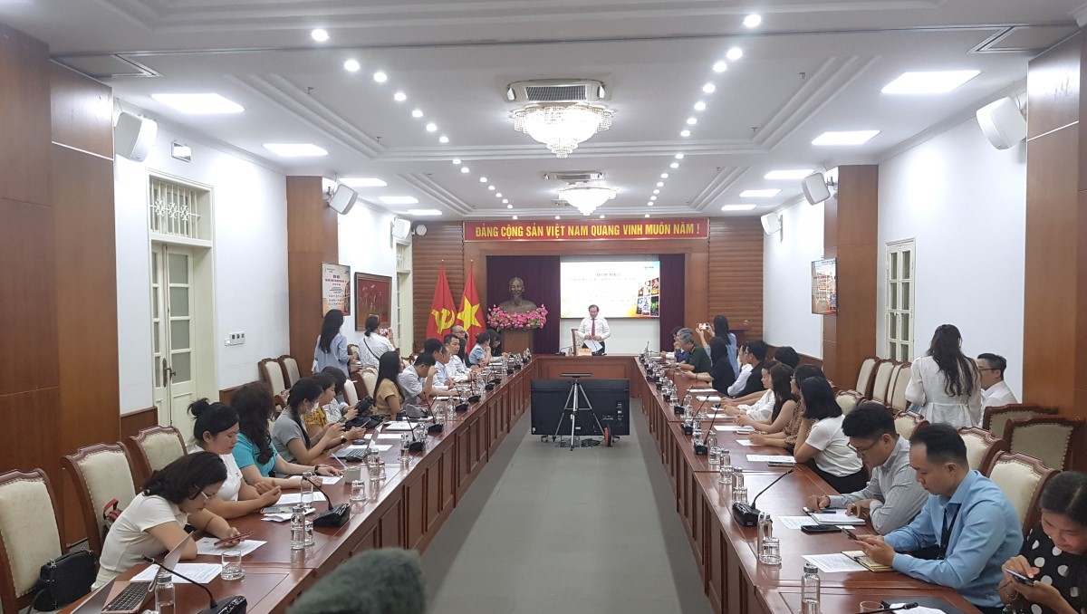 Press conference introduces a Film Week commemorating the 79th anniversary of War Invalids and Martyrs Day. (Photo: Ngoc Anh/VOV5)