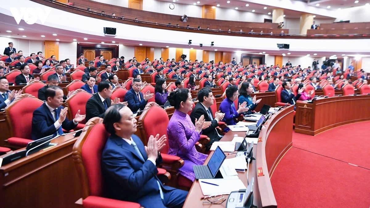 Các đại biểu dự phiên khai mạc Hội nghị lần thứ 3 Ban Chấp hành Trung ương Đảng khoá XIV.