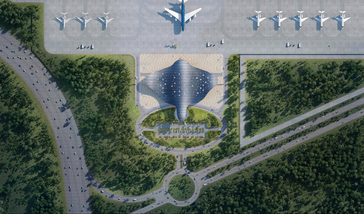 Phối cảnh Nhà ga VIP.