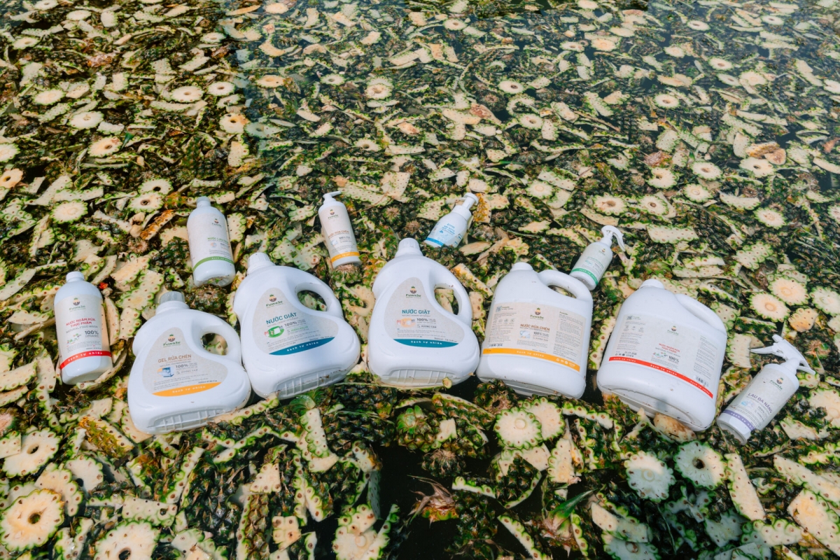 Fuwa Biotech’s products are made from pineapple peels. (Photo: SVF)