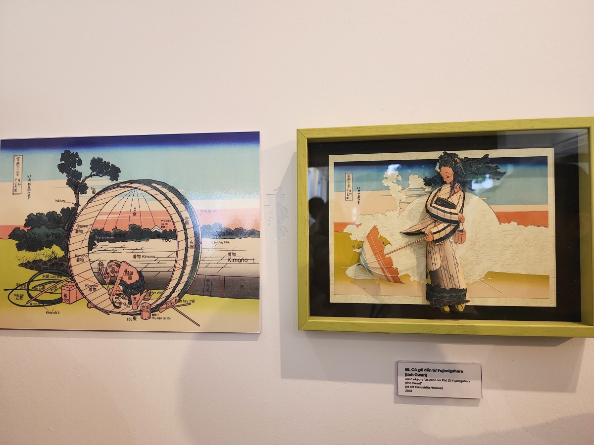 Das Werk "Das Mädchen von Fujimigahara". (Foto: vanhoanghethuat.vn)