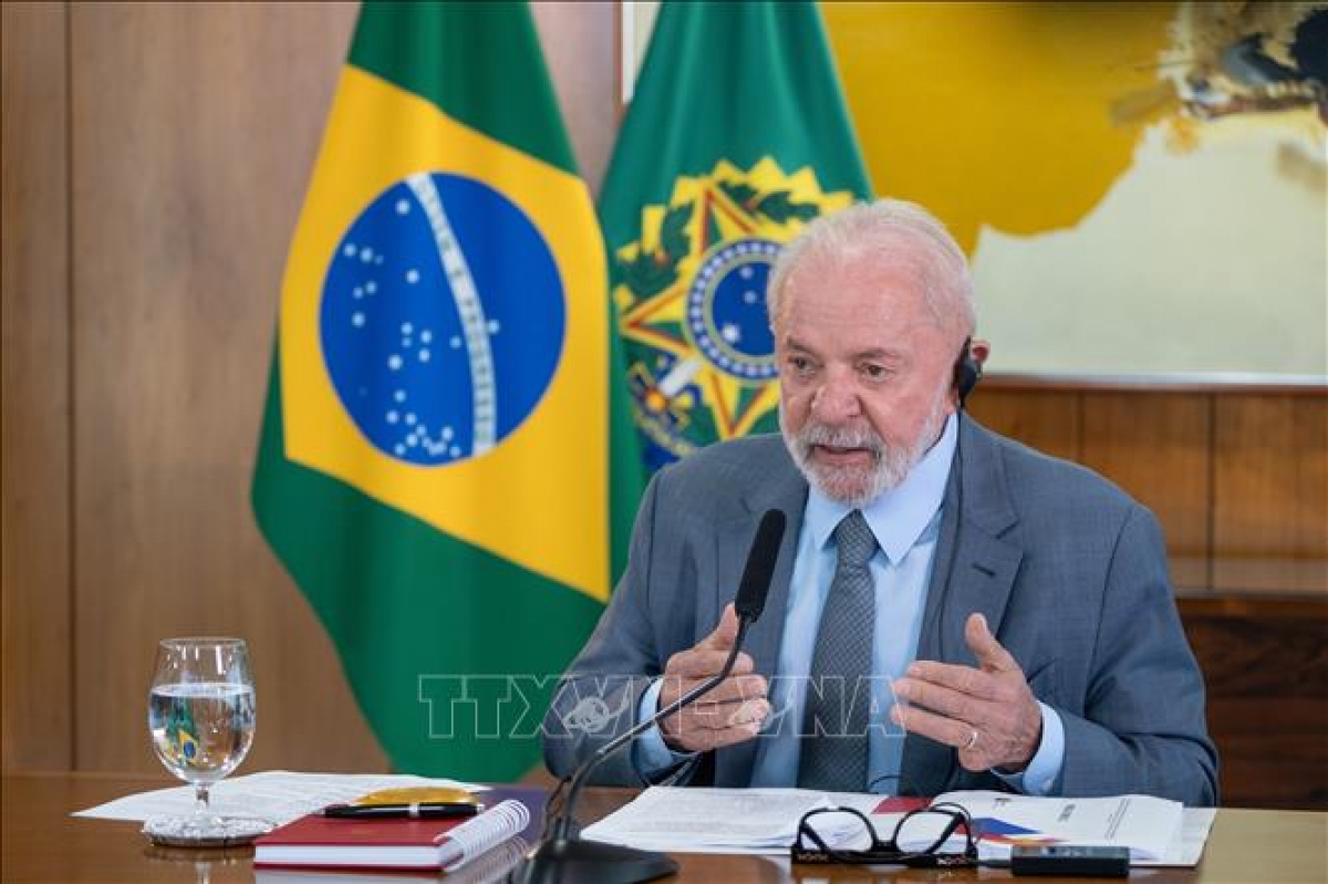 El presidente de Brasil, Luiz Inacio Lula da Silva. Foto: VNA