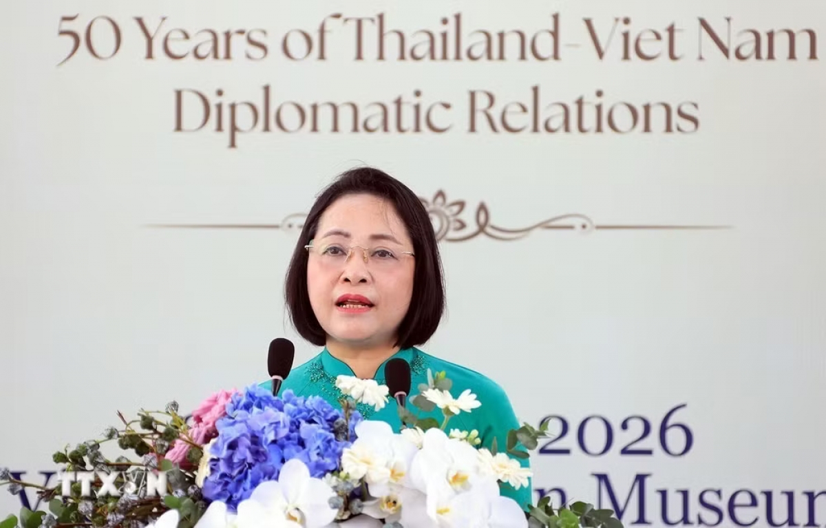 National Assembly Vice Chairperson Nguyen Thi Thanh speaks at the event. (Photo: VNA)