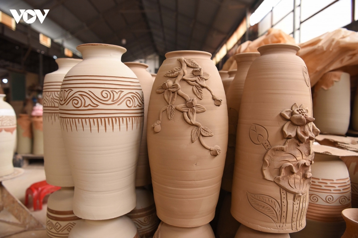 北部バクニン省フーラン村の陶器製品（写真：VOV.VN）