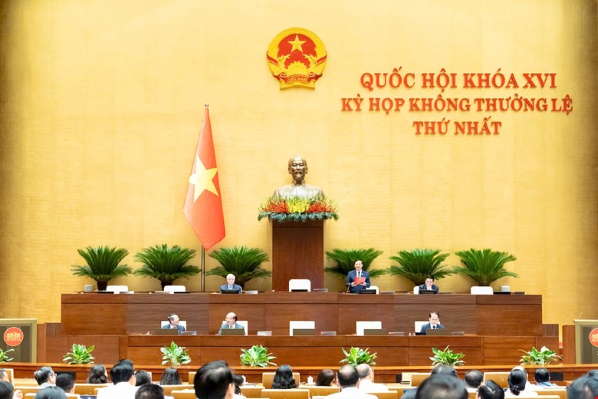 Day 7 of the first extraordinary session of the 16th National Assembly. (Photo: quochoi.vn)