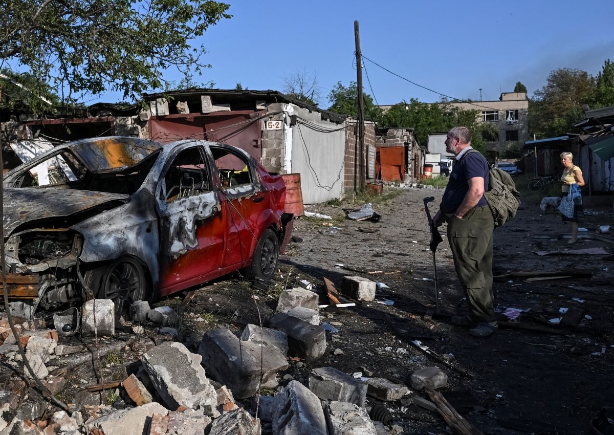Immeuble frappé par un raid russe à Zaporijia, en Ukraine, le 11 août 2026. Photo: Reuters