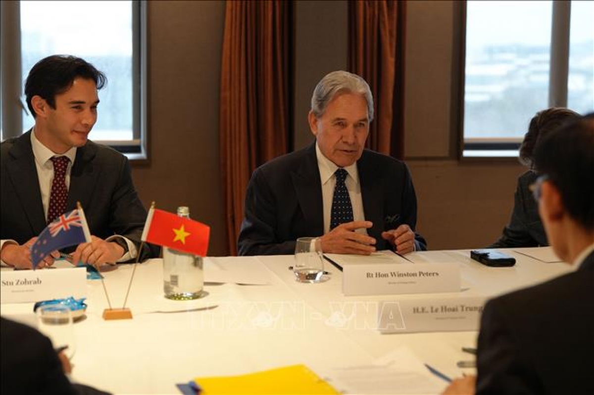 New Zealand Foreign Minister Winston Peters at the FMM-4 (Photo: Dieu Linh/VNA)