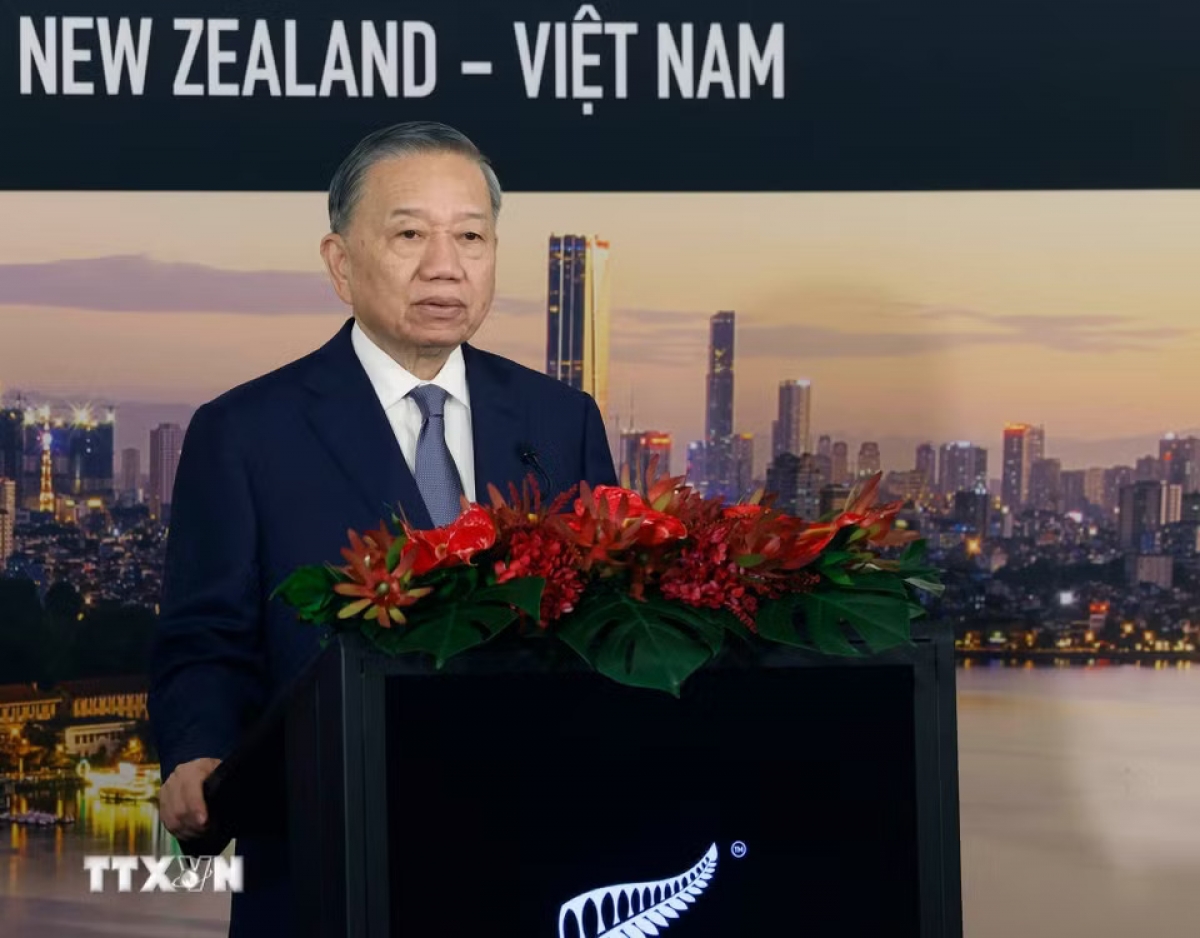 発言したトー・ラム書記長・国家主席<br>
　写真:Thống Nhất/TTXVN