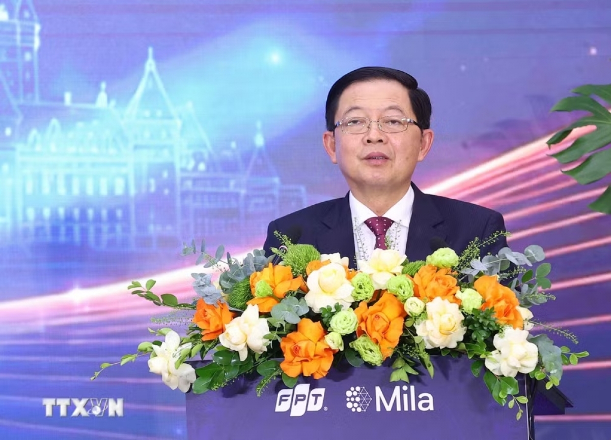 Phó Thủ tướng Hồ Quốc Dũng phát biểu chỉ đạo tại buổi lễ. Ảnh: Văn Điệp/TTXVN