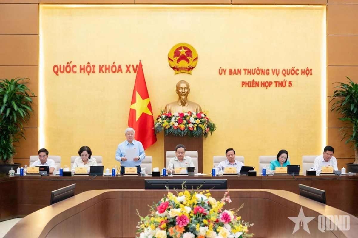 The National Assembly Standing Committee discusses the proposed merging of four national target programs, Hanoi, August 14, 2026. (Photo: qdnd.vn)
