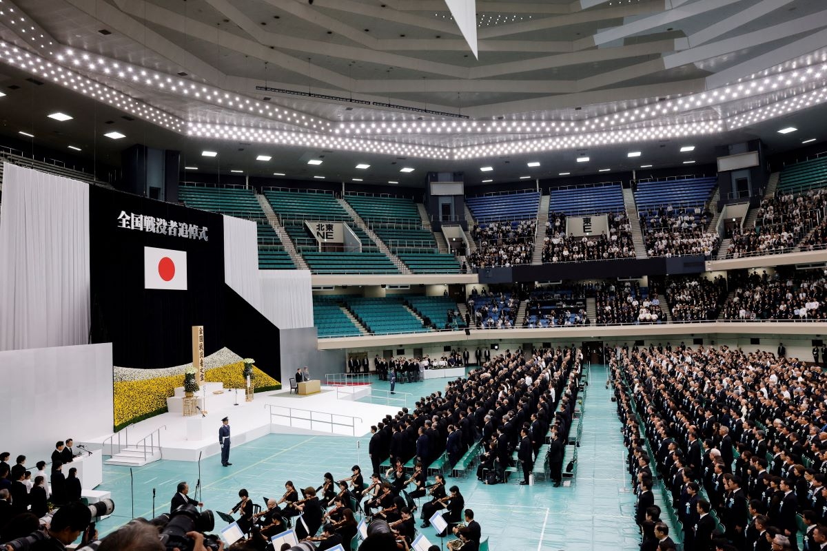 2026年8月15日、日本・東京の日本武道館で行われた終戦81年の全国戦没者追悼式（写真：REUTERS/Manami Yamada）