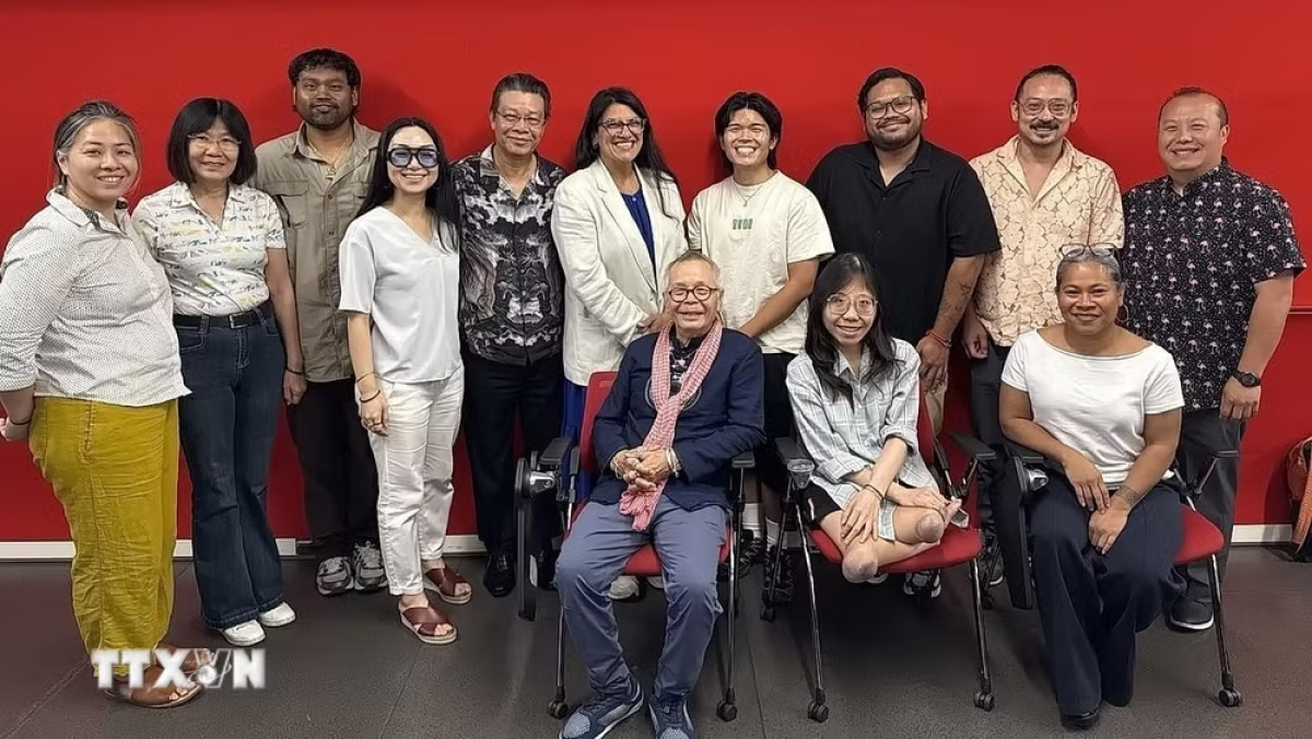 The VAVA HCMC delegation meets American friends during their working visit to the US from August 12 to 14, 2026. (Photo: Thanh Tuan/VNA)