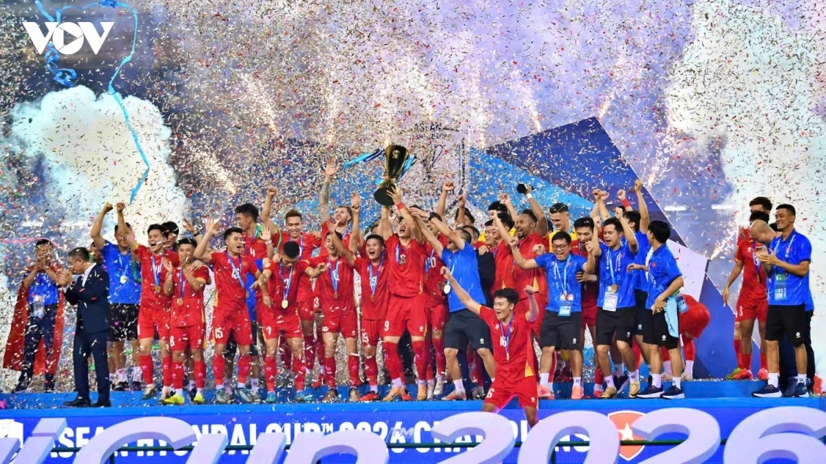 Đội tuyển Việt Nam vô địch ASEAN Cup 2026 (Ảnh: Dương Thuật).