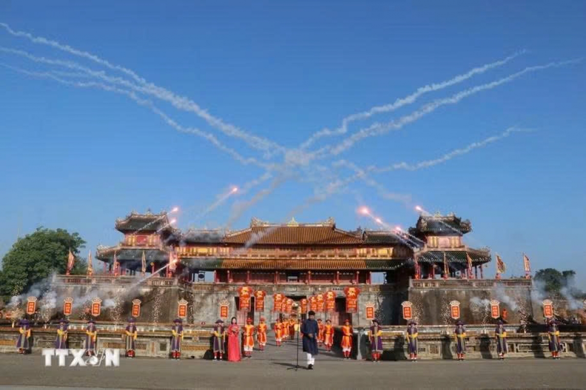 Công bố Festival Huế 2026. Ảnh: Mai Trang/TTXVN