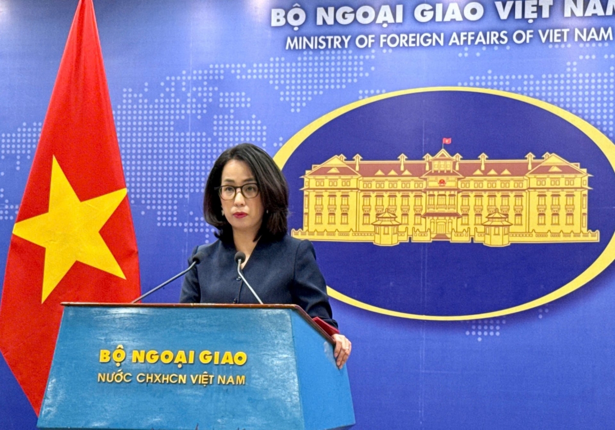 Người phát ngôn Bộ Ngoại giao Phạm Thu Hằng. Ảnh: BNG