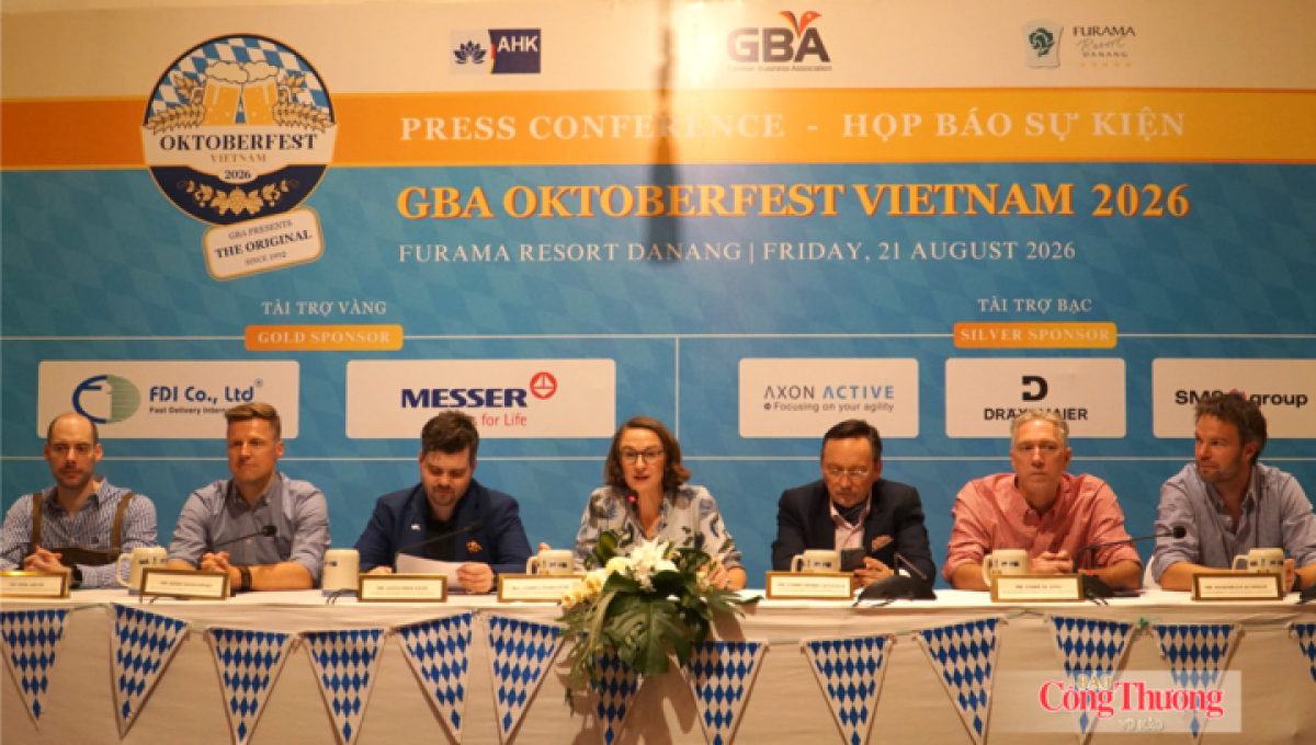 Họp báo thông tin về chương trình Lễ hội bia Đức GBA Oktoberfest Vietnam 2026. Ảnh: Bộ Công Thương