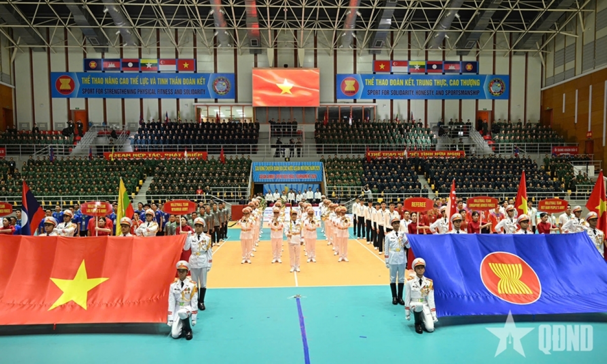Quang cảnh lễ khai mạc. Ảnh: QDND