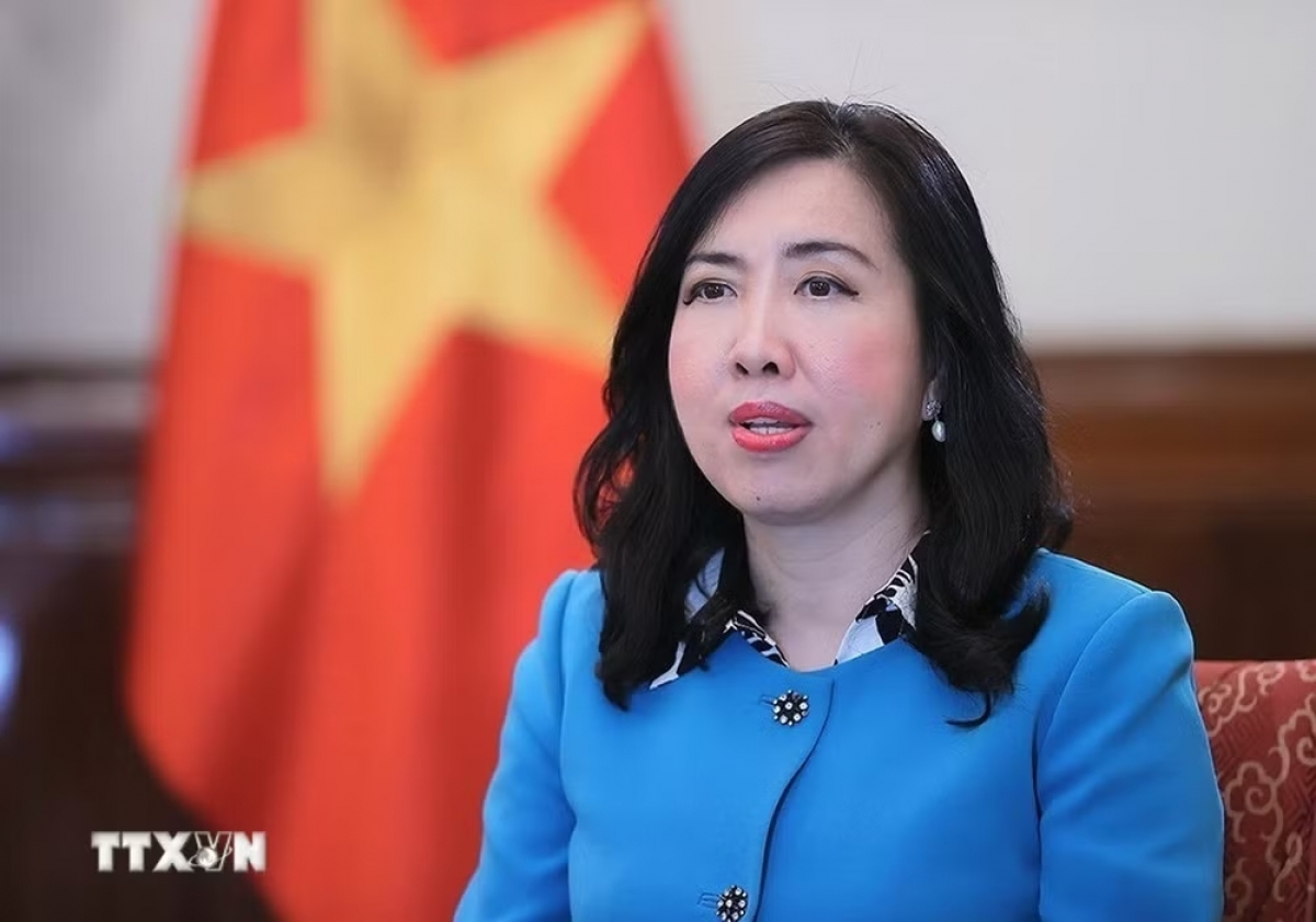 La vice-ministre des Affaires étrangères, Lê Thi Thu Hang. Photo: TTXVN
