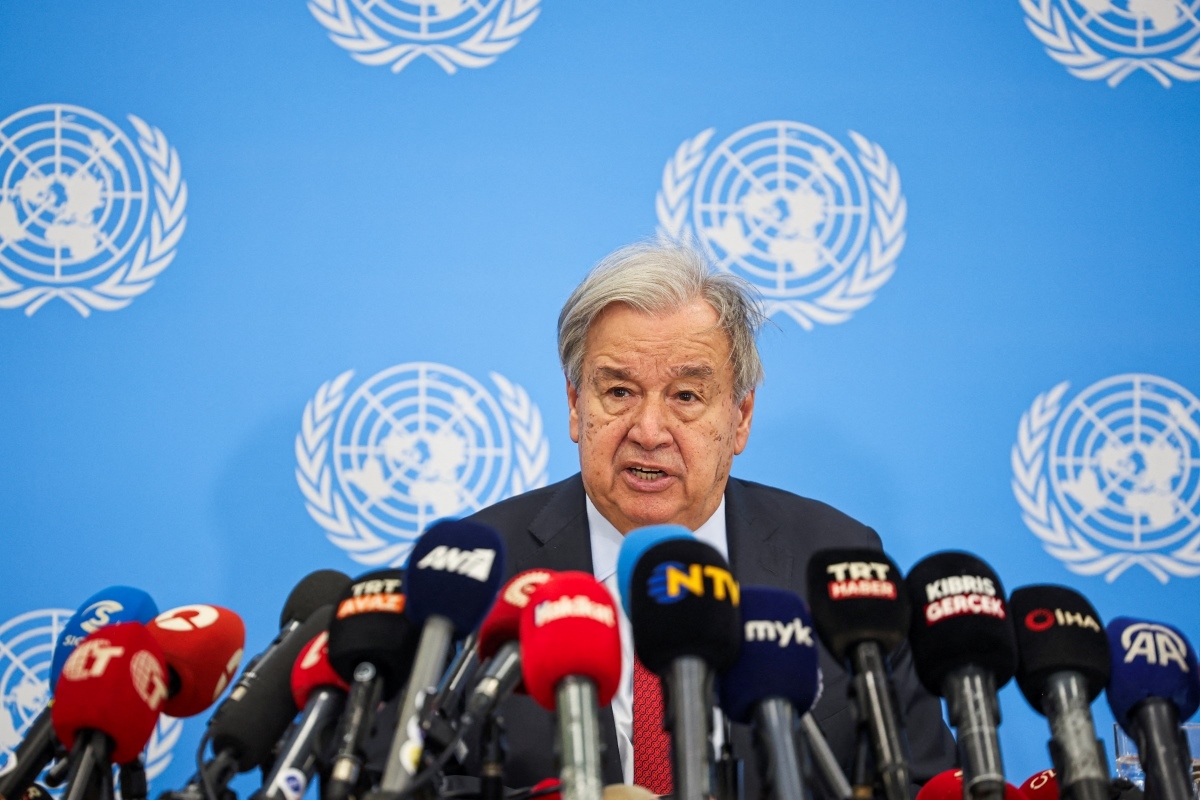 Le secrétaire général des Nations Unies, António Guterres. Photo: Reuters