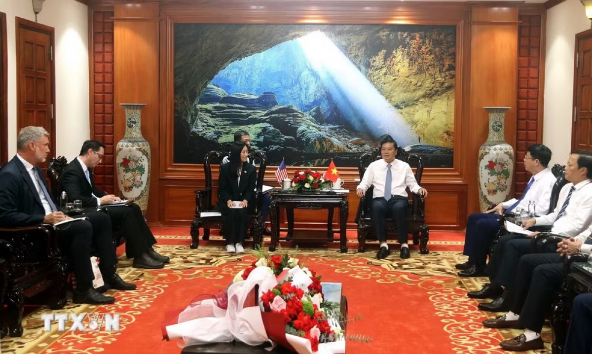 Quang cảnh buổi tiếp. Ảnh: Nguyên Linh/TTXVN