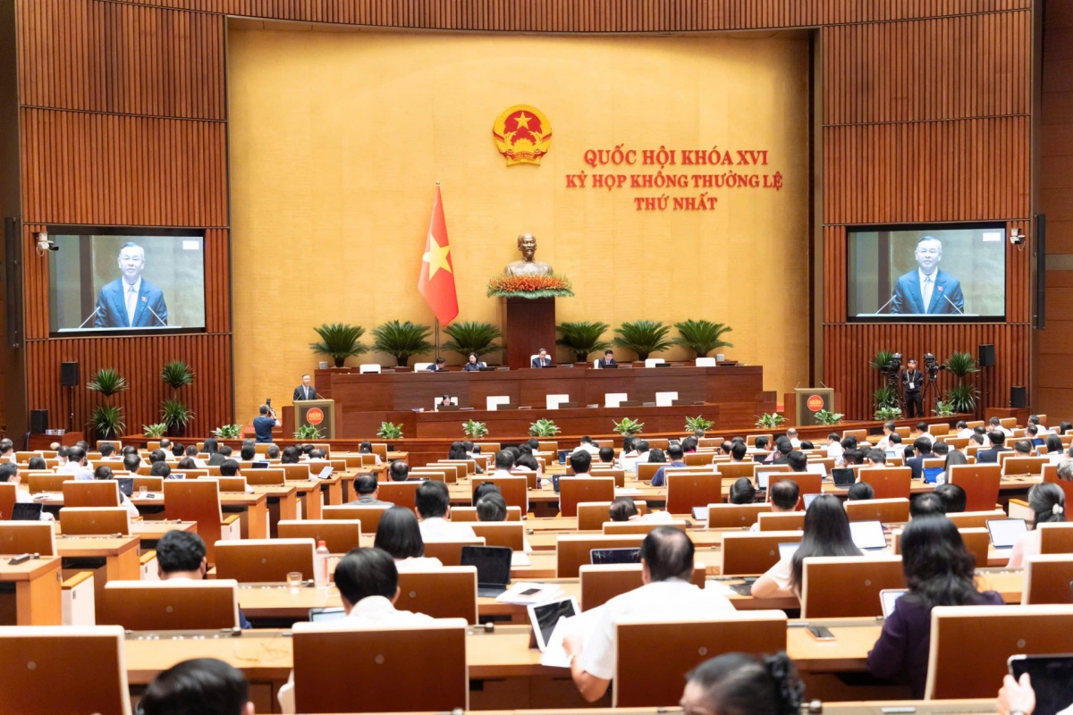 Panorama Sidang Luar Biasa Pertama MN angkatan XVI. Foto: quochoi.vn