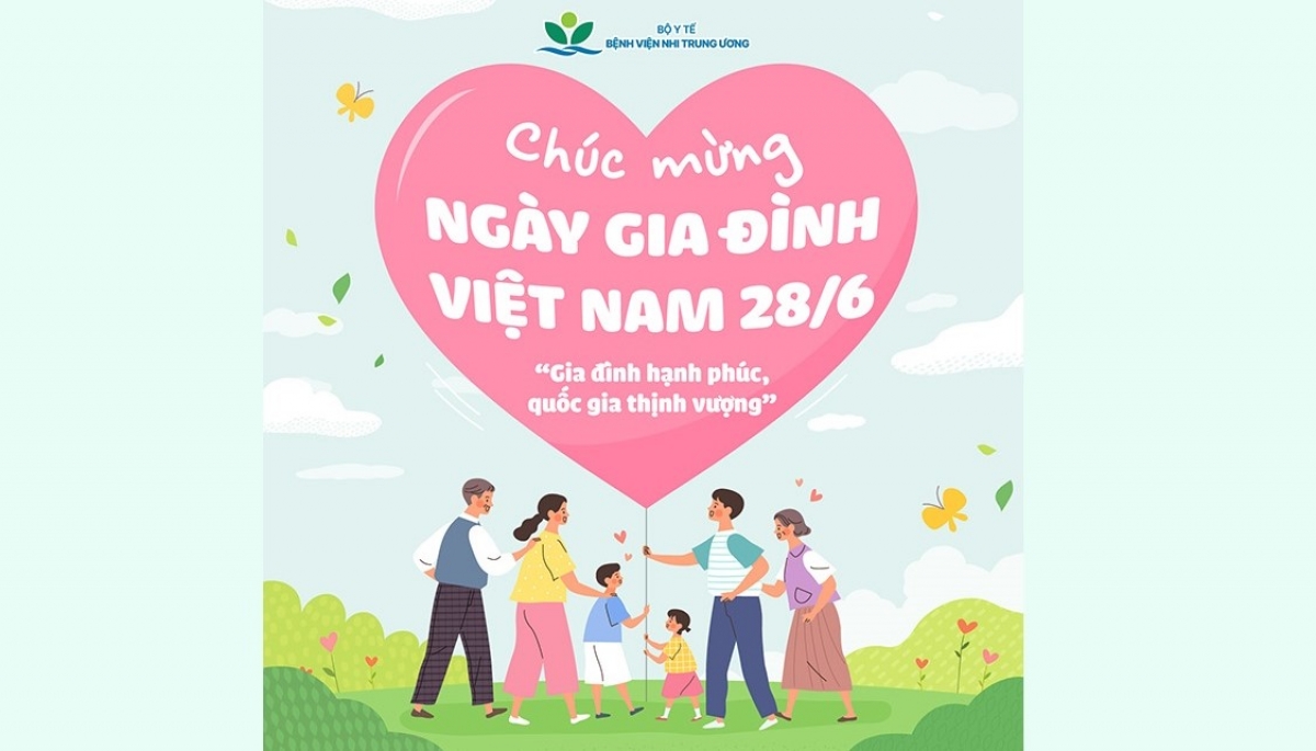 Tema Hari Keluarga Vietnam 2026 adalah "Keluarga Bahagia - Bangsa Sejahtera". (Foto ilustrasi: benhviennhitrunguong.gov.vn)