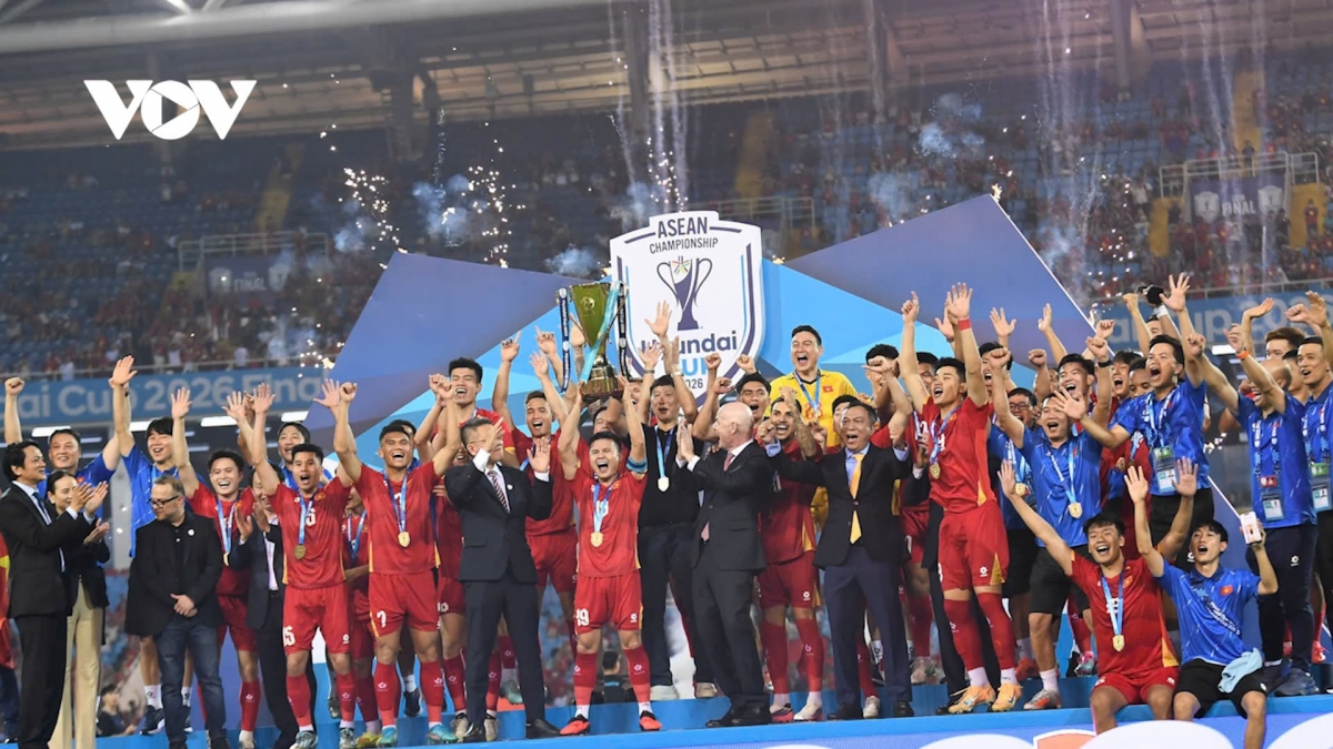 Die vietnamesische Nationalmannschaft verteidigt erfolgreich ihren Meistertitel.