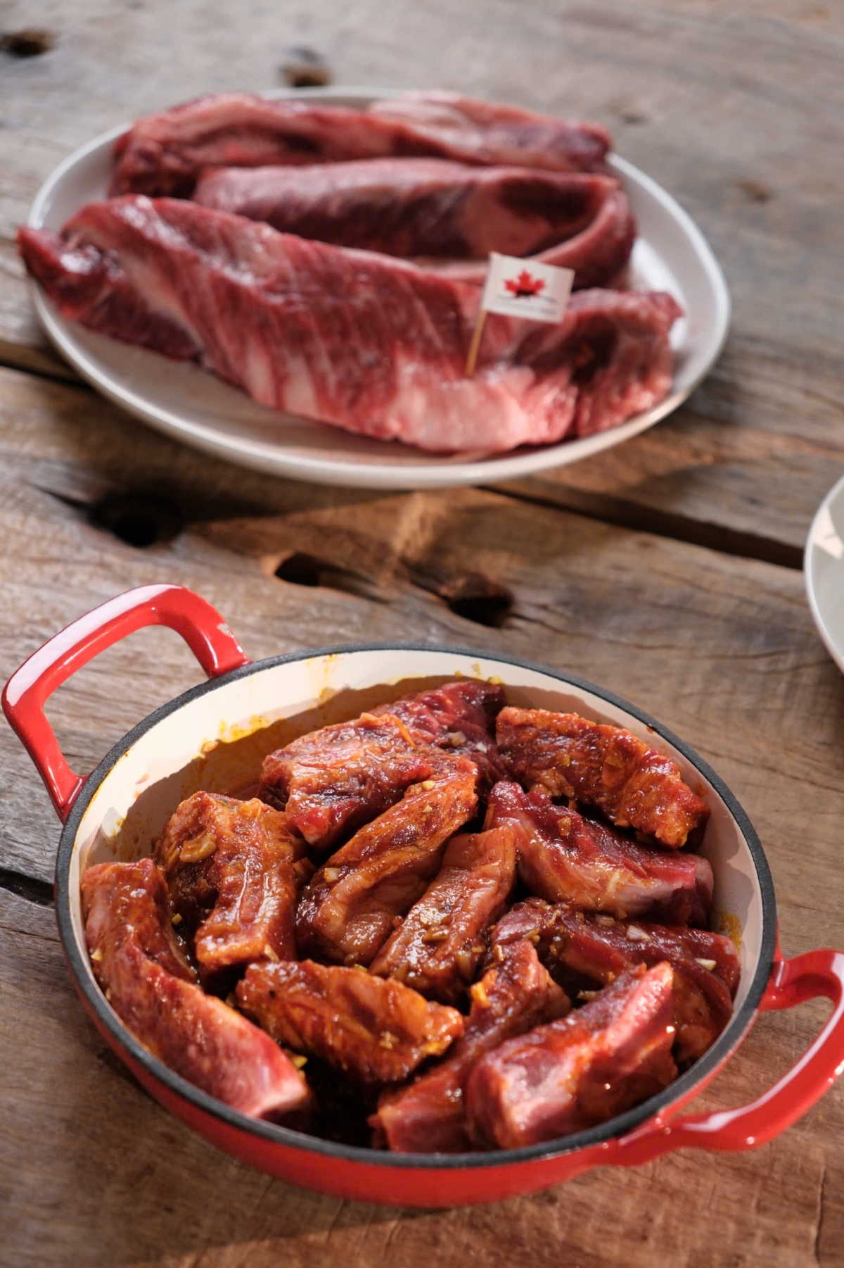 Key ingredients of Canadian beef rib fingers (Photo courtesy of Tran Le Thanh Thien) 