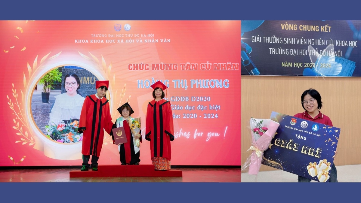 During her four years at university, Phuong achieves outstanding academic results and is offered a position at the university after graduation. (Photo courtesy of Hoang Thi Phuong)