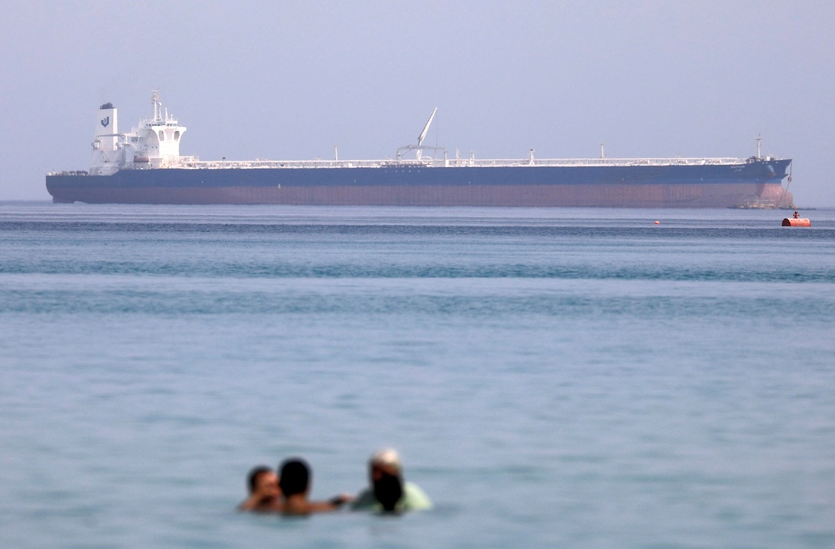 Một tàu chở dầu băng qua Vịnh Suez, Ai Cập, ngày 25/9/2020. Ảnh tư liệu: REUTERS/Amr Abdallah Dalsh