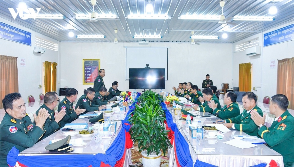 ទិដ្ឋភាពនៃជំនួបធ្វើការនិងពិធីចុះហត្ថលេខា (រូបថត៖ VOV)