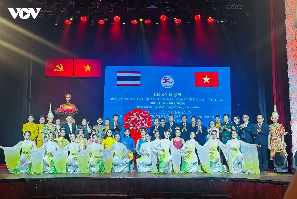 พิธีเฉลิมฉลองครบรอบ 50 ปีการสถาปนาความสัมพันธ์ทางการทูตเวียดนาม–ไทย ณ นครโฮจิมินห์
