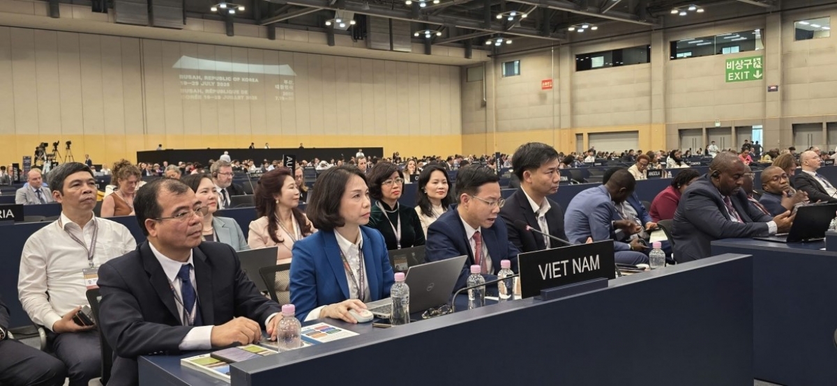 第48 回ユネスコ世界遺産委員会に出席したベトナム代表団<br>
写真：文化遺産局