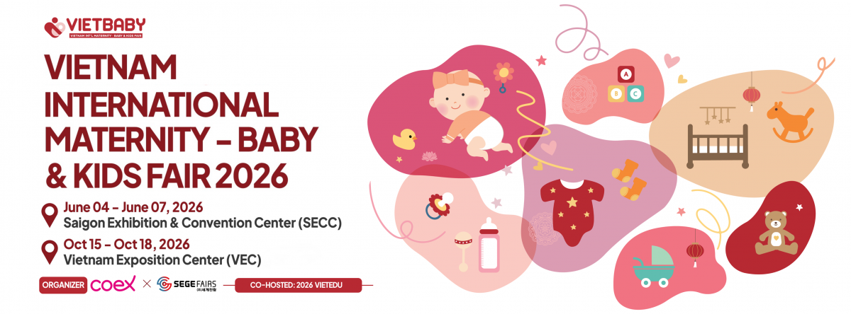 2026 베트남 하노이 국제 베이비 &amp; 키즈 전시회 포스터 (사진: VIETBABY Hanoi 2026의 공식 페이스복)