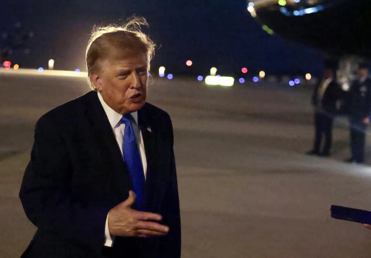 US President Donald Trump speaks to the media upon arrival at Los Angeles, California, US, August 4, 2026. (Photo: REUTERS)