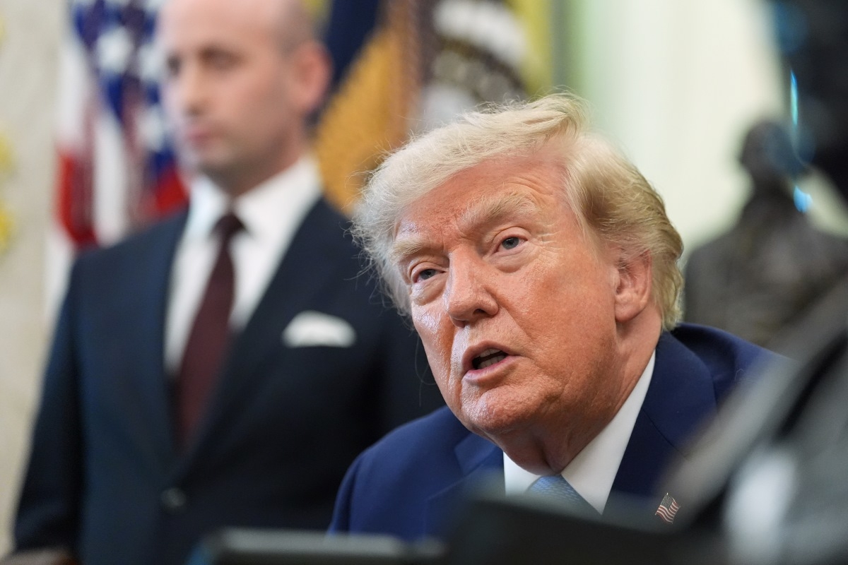 President Donald Trump speaks in the Oval Office, August 6, 2026, in Washington. (Photo: AP/Alex Brandon)