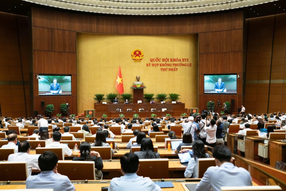  The National Assembly continues its first extraordinary session in Hanoi. (Photo: quochoi.vn)