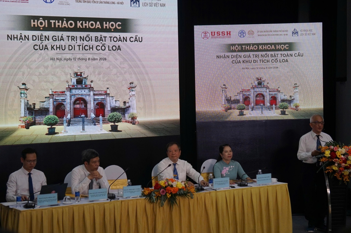 Hội thảo khoa học Nhận diện giá trị nổi bật toàn cầu của khu di tích Cổ Loa.