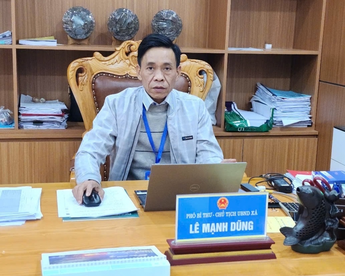 Ông Lê Mạnh Dũng, Phó Bí thư Đảng ủy, Chủ tịch UBND xã Thanh Thủy, tỉnh Tuyên Quang.