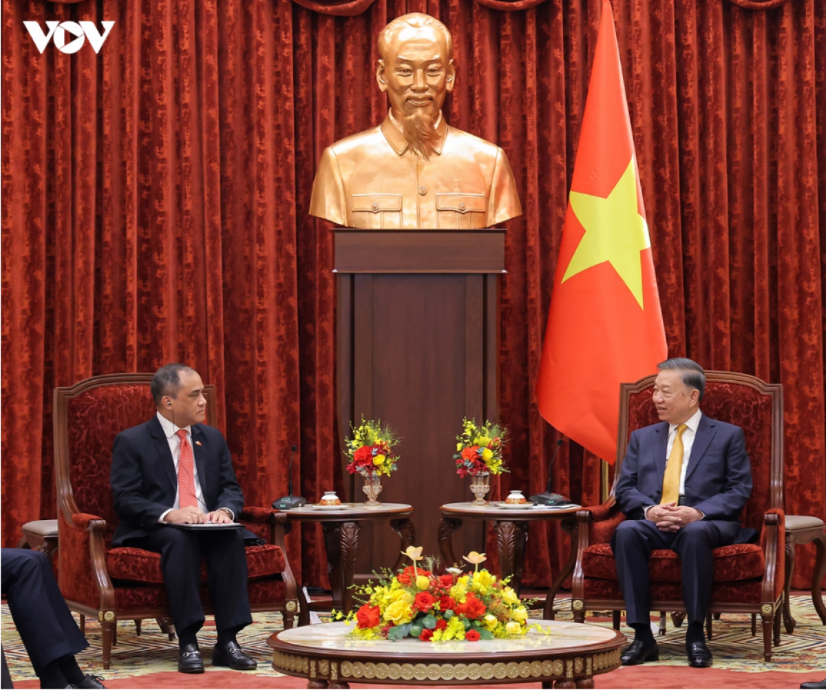 Tổng Bí thư, Chủ tịch nước Tô Lâm và Đại sứ Philippines - Chủ tịch ASEAN 26 tại buổi tiếp