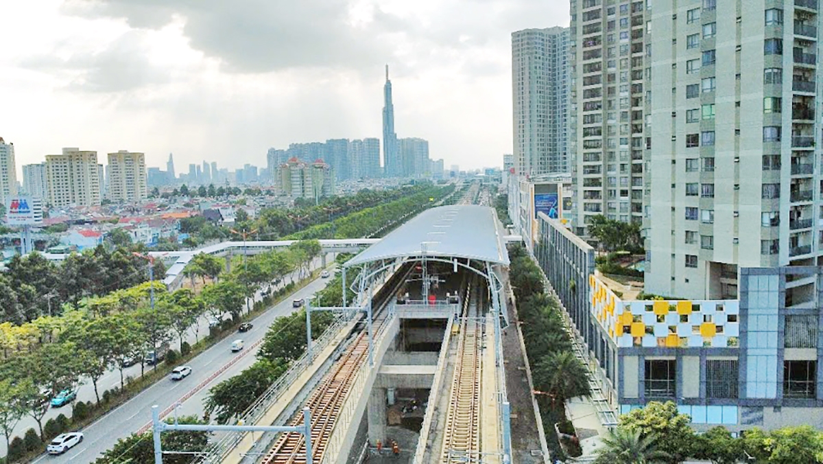 Durchschnittlich befördert die Metrolinie täglich rund 64.000 Fahrgäste. (Foto: Ha Khanh/VOV-Ho-Chi-Minh-Stadt)